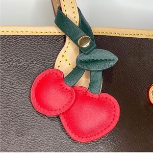 🍒 Cherry Plush Pendant Keychain Charm Classic NWT